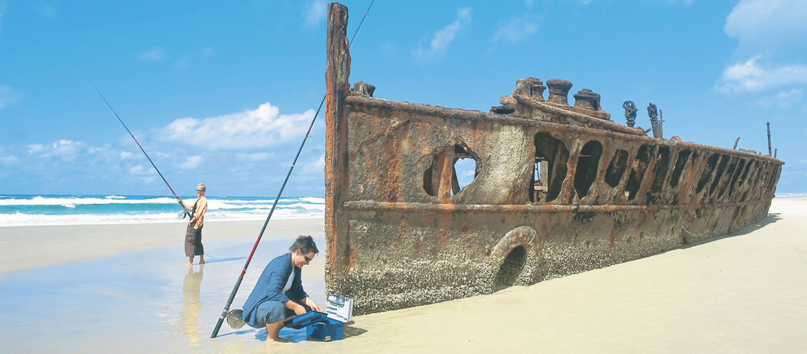 Maheno shipwreck on Fraser Island