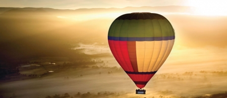 a large balloon in the sky