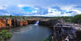 a bridge over a body of water