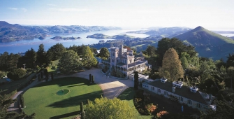 a castle on top of a mountain