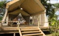 a tent on a wooden table