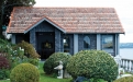 a garden in front of a house