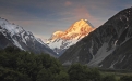 a view of a snow covered mountain