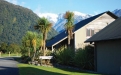 a palm tree in front of a house