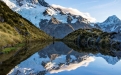 a snow covered mountain