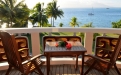 a wooden bench overlooking a body of water