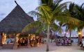 a group of people in front of a palm tree