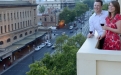 a person standing in front of a building