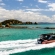 a small boat in a body of water