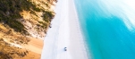 Great Beach Drive on Rainbow Beach along Queensland's Nature Coast