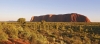 a canyon with a mountain in the background