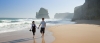 a person standing on a beach